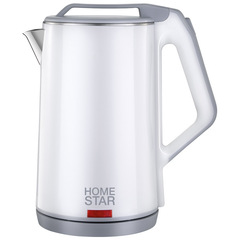 Чайник Homestar HS-1036 (1,8 л) белый, двойной корпус