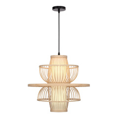 SL6241.513.01 Светильник подвесной ST-Luce Древесный/Белый E27 1*40W