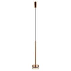 7152/10L HIGHTECH ODL26 Подвесной светильник  медь/янтарное стекло/металл IP20 LED 10W 3000K 220V LASLO