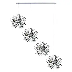 L4PL721134 Подвес четверной линейный EXTRA 4x3x5W(led) G9  (721134 - 4 + 572144 -1) ХРОМ Lightstar