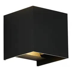 SL9513.401.01 Светильник уличный настенный ST-Luce черный/черный LED 1*10W 2700K