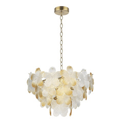 SL6240.203.06 Светильник подвесной ST-Luce золотистый/Прозрачный, янтарный E14 6*60W