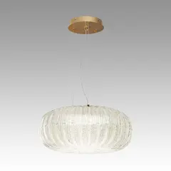 7720/48L PIKO LED SN 031 Светильник металл/стекло/прозрачный/золотой LED 48Вт 3000-6500K D500 IP20 пульт ДУ ANGELO
