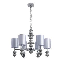 8338/6 MODERNI LN26 143 хром/серый, металл/стекло/текстиль Люстра E14 6*40W 220V ILMIRA