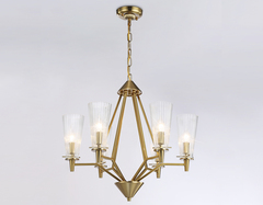 Подвесная люстра TR3231/6 BS/FR латунь/белый матовый E14*6 max 40W D610*585