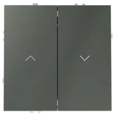 VLS020706 Выключатель встраиваемый VOLTUM S70 для жалюзи 10А, (титан). (ТМ Maytoni)