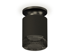 Комплект накладного светильника с композитным хрусталем XS7402064  SBK/PBK/BK черный песок/черный полированный/тонированный MR16 GU5.3 (N7926, C7402, N7192)