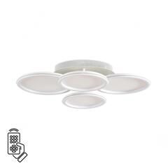 8380/95CL LEDIO LN белый, металл/акрил Умная люстра потолочная с ПДУ и голосовым управлением LED 95W 3000-6500К 220V ALIS SMART