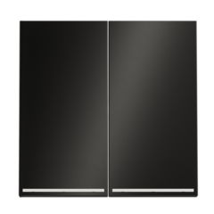 VLSM000412 Клавиши для выключателя/переключателя двухклавишного с подсветкой, S70 Metal (антрацит). (ТМ Maytoni)