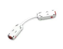 Коннектор питания гибкий для шинопровода Magnetic 220V GL1109 WH белый 250*28.5*18