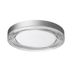 7728/76L MITRA LED SN Светильник металл/акрил/серебро/прозрачный LED 76Вт 4000K D400 IP20 INFINITA