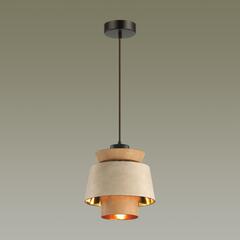 4992/1 PENDANT ODL23 521 св. коричневый/золотой/металл/экокожа Подвес E27 60W KRESSA
