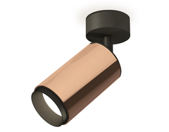 Комплект накладного поворотного светильника XM6326021 PPG/PBK золото розовое полированное/черный полированный MR16 GU5.3 (A2210, C6326, N6121)