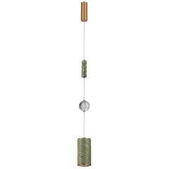 5450/18LA L-VISION ODL_EX26 зеленый/античная бронза/металл/керамика/хрусталь/акрил Подвес LED x 18W 2000К/3000K/4000K/переключ. RIVERA