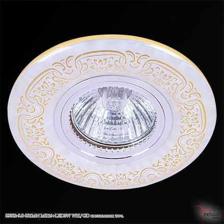 09502-9.0-001MN MR16+LED3W WH/GD светильник точ.