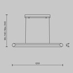 Подвесной светильник Motion MOD276PL-L40W3K. ТМ Maytoni