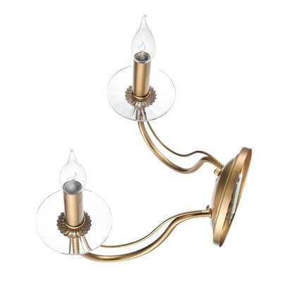 8033/2W CLASSI LN26 металл/стекло, медь/прозрачный Бра E14 2*40W 220V INCANTO