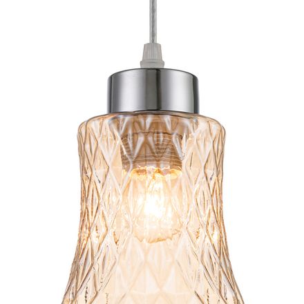 Подвесной светильник Escada 10193/1S E27*40W Chrome/Amber