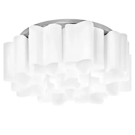 802090 Люстра NUBI 9х40W E27 БЕЛЫЙ/ ХРОМ Lightstar