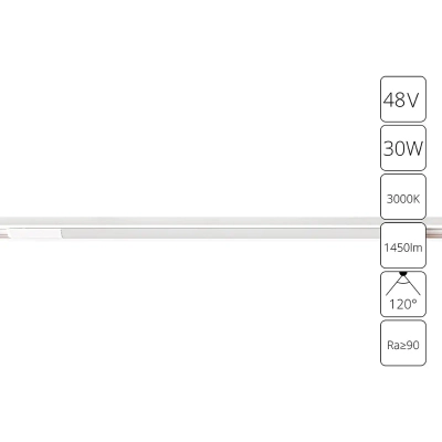 Магнитный трековый светильник Arte Lamp OPTIMA A7285PL-1WH, LED