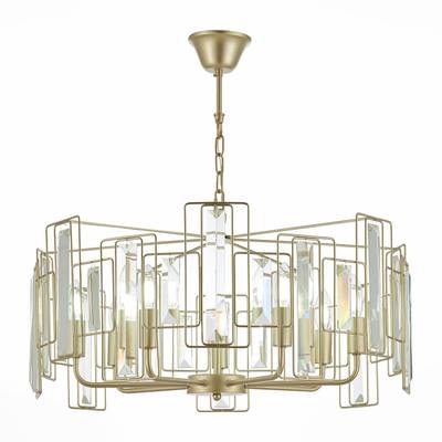 SLE103403-07 Люстра подвесная Шампань/Прозрачный E14 7*40W