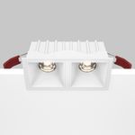 Встраиваемый светильник Alfa LED 4000K 2x10Вт 36°, DL043-02-10W4K-SQ-W. TM Maytoni