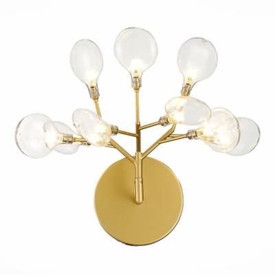 SL411.201.09 Бра ST-Luce Золотистый/Прозрачный G4 9*1,5W