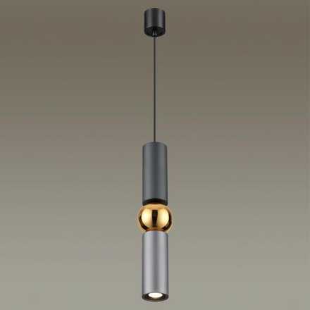 4071/5L L-VISION ODL19 475 серый/золото Подвес GU10 1*5W SAKRA