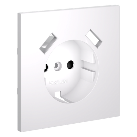 VLS000902 Накладка для розетки с заземлением и защитными шторками, с USB A+A, S70 (белый матовый). (ТМ Maytoni)