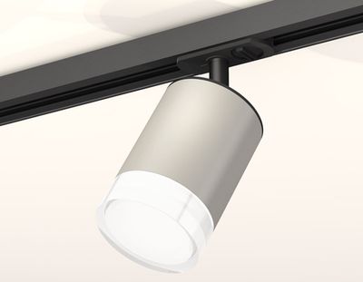 Комплект трекового светильника с акрилом XT7423020 SGR/CL/SBK серый песок/прозрачный/черный песок MR16 GU5.3 (A2537, C7423, N7160)