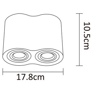 Точечный накладной светильник Arte Lamp FALCON A5645PL-2WH, 2хGU10