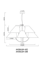 Подвесная люстра Arte Lamp RONDO A4086LM-6AB, 6хE14