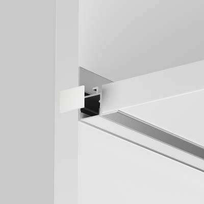 Алюминиевый профиль встраиваемый скрытого монтажа 26x30 (Серебро, 2 м), ALM-2630-S-2M 632014