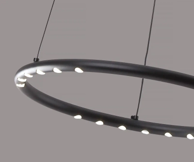 08557-40,19 Подвес диммируемый Магни черный d40 h200 Led 18W (4000K) с пультом ДУ
