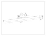 Светильник светодиодный трековый Magnetic 48V 10mm GL2375 BK черный IP20 20W 3CCT 3000-6400K 600*25*73