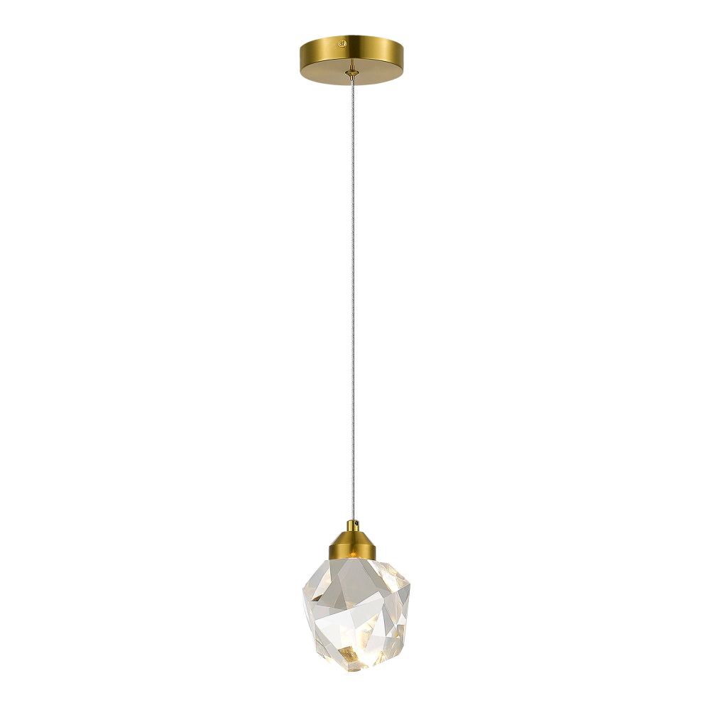 SL6114.203.01 Подвес ST-Luce Золотистый/Прозрачный LED 1*3W 3000K