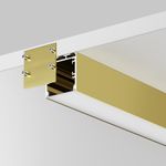 Алюминиевый профиль накладной-подвесной 35x35 (Латунь, 2 м), ALM-3535BT-BR-2M 633005