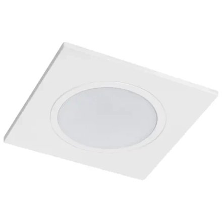 012816 Рамка (светильник) PVC д/LED-модулей 941хх и LED-ламп D50мм PIANO QUAD БЕЛЫЙ IP65