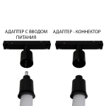 Адаптер с вводом питания Linea Optima Для гибкого неона Loop A492006-1