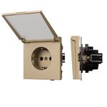 Механизм розетки влагозащищённый SCT-TENDO-MCP-SFPL-GD (230V, 16A) (Arlight, -)