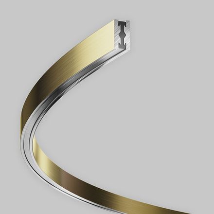 Шинопровод круглый из полукругов 1800мм Flarity латунь TRX154-2SR-D1800-BS. TM Maytoni