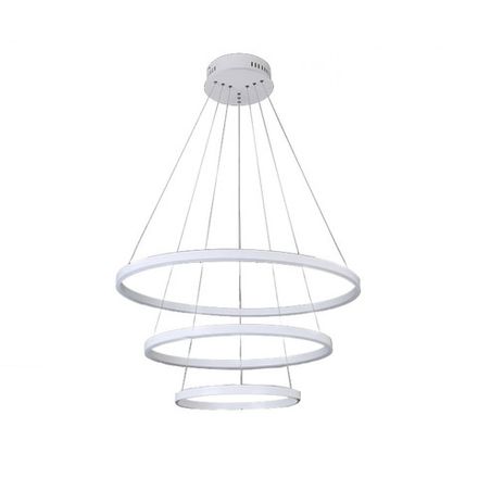 08223,01A(4000K) Люстра диммируемая Тор белый d80+60+40 h150 Led 110w (4000K)