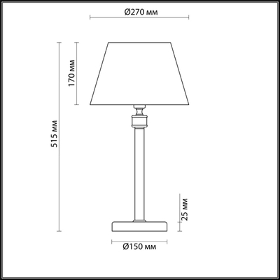 4429/1T NEOCLASSI LN26 072 античная латунь, бежевый Настольная лампа E14 1*40W 220V MONTANA
