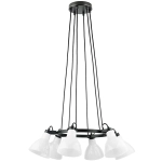 761160 Люстра ACROBATA 6х40W E14 ЧЕРНЫЙ/БЕЛЫЙ Lightstar
