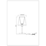 Декоративная настольная лампа Arte Lamp KENSINGTON A4098LT-1CC, 1хE14