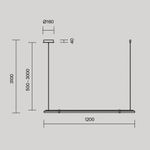 Подвесной светильник Plume 3000К 20Вт, MOD340PL-L20BS3K. TM Maytoni