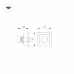 Светильник MS-ORIENT-BUILT-TURN-TC-S67x67-3W Day4000 (BK-BK, 30 deg, 230V) (Arlight, IP20 Металл, 5 лет)