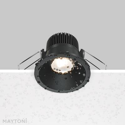 Встраиваемый светильник Zoom 3000K 1x6Вт 60° IP 65 Dim Triac, DL034-01-06W3K-D-B. TM Maytoni
