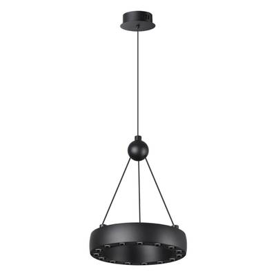 359396 OVER NT24 000 черный Светильник подвесной светодиодный, длина провода 2м IP20 LED 12W вниз/5W вверх 220V 1360Лм 3000K TURN