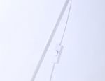 Светильник напольный с выключателем на проводе TR97612 WH белый E27 max 40W D245*1760